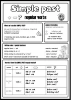 Vorschau - Poster - Merkblatt/Poster: Simple past - regular verbs (English) - Seite 2