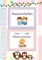 Vorschau - Fördermaterial/Inklusion - Verhaltenskarten (Sozialverhalten, Lern- und Arbeitsverhalten) - Deckblatt