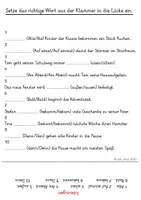 Vorschau - Arbeitsblätter - Die 100 häufigsten Fehlerwörter trainieren mit Lückensätzen - Seite 2