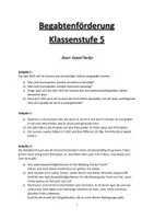 Vorschau - Arbeitsblätter - Begabtenförderung Klassenstufe 5 - Deckblatt