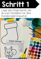 Vorschau - Unterrichtsreihen - Tiere im Weihnachtsstrumpf - Kunstprojekt (fertig geplante Kunststunde) - Seite 3