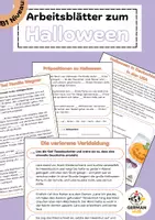 Vorschau - Arbeitsblätter - Arbeitsblatter zum Halloween - Deckblatt