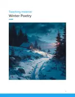 Vorschau - Unterrichtsreihen - Winter Poetry Teaching Unit – Engaging ELA Bundle (Grades 5–9) - Seite 1