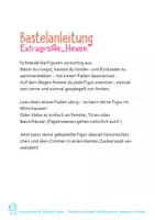 Vorschau - Mal- und Bastelvorlagen - Bastelbogen: Extragroße "Hexen" - Seite 2