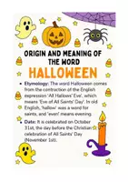 anteprima - Schede informative - Significato della parola HALLOWEEN - Pagina di copertina