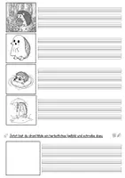 Vorschau - Arbeitsblätter - Herbstferien Schreibanlass Igel Ivo kreatives Schreiben - Seite 3