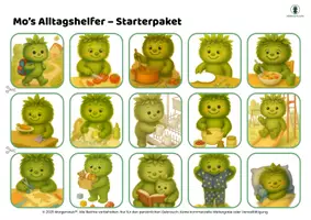 Vorschau - Bildkarten - Mo’s Alltagshelfer 1 – Achtsame Routinen für Kinder - Seite 2