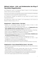 Vorschau - Stundenentwürfe - Materialpaket „Michael Jackson - Licht- und Schattenseiten des King of Pop“; 7 Doppelstunden - Seite 1