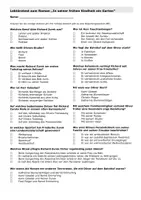 Vorschau - Test - Lektüretest - "In seiner frühen Kindheit ein Garten" (Christoph Hein) - Seite 1