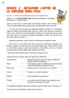 Aperçu - Préparation de séance / Séance complète - séance de vocabulaire : l'antre de Baba Yaga - Page 1