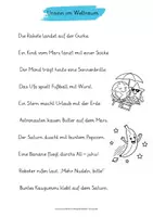 Vorschau - Arbeitsblätter - Lustige Sätze zum Lesenlernen – Weltraum-Arbeitsblätter für die 1. Klasse (PDF) - Seite 3
