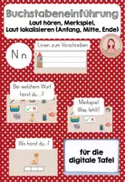 Vorschau - Präsentationen/Tafelbilder - Buchstabeneinführung N, n - digitale Tafel - Deckblatt
