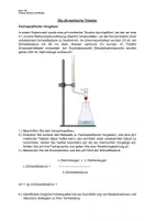 Vorschau - Arbeitsblätter - Arbeitsblätter: Theorie-Aufgaben pH-metrische Titration (bearbeitbar) - Deckblatt