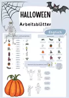Vorschau - Arbeitsblätter - Halloween - Arbeitsblätter Englisch - Deckblatt