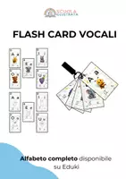 anteprima - Flashcard - Flashcards Vocali – Scuola Illustrata - Pagina di copertina