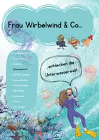 Vorschau - Unterrichtsreihen - Frau Wirbelwind_Unterwasserwelt_Komplett_Schwarz - Deckblatt