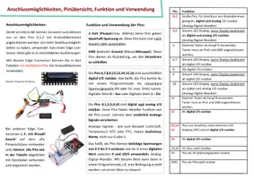 Vorschau - Arbeitsblätter - Anschlusshilfe für externe Sensoren und Aktoren an den Micro:bit >>> Für die Verwendung mit einem Breadboard - Seite 1