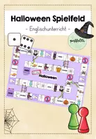 Vorschau - Spiele - Halloween Spielfeld/ Spielbrett Englisch board game - Deckblatt