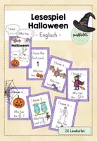 Vorschau - Arbeitsblätter - I have - Who has? Lesespiel zum Themenwortschatz Halloween - Deckblatt