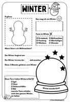 Vorschau - Arbeitsblätter - Freebie! Der Winter ist da - Seite 2