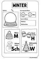 Vorschau - Arbeitsblätter - Freebie! Der Winter ist da - Seite 3