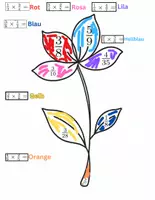 Vorschau - Spiele - Bruchrechnung: Brüche Multiplizieren ausmabilder - Seite 2
