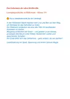Vorschau - Stundenentwürfe - Halloween Lesespurgeschichte: Das Geheimnis der Kürbisvilla Kl.3/ 4 - Seite 1