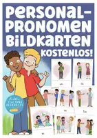 anteprima - Flashcard - carte illustrate dei pronomi personali – Deutsch / Tedesco gratis - Pagina di copertina