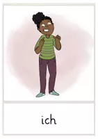 anteprima - Flashcard - carte illustrate dei pronomi personali – Deutsch / Tedesco gratis - Pagina 1