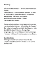 Vorschau - Arbeitsblätter - Wie heißen die Zwerge - 4 einfache Lese-Logicals - Seite 2