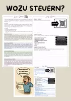 Vorschau - Arbeitsblätter - Steuerzwecke - Einstieg, Text, AB + Lösung - Deckblatt