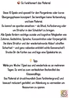 Vorschau - Bildkarten - 10 einfache und schnelle Spiele für den Morgenkreis - Seite 1