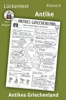 Vorschau - Arbeitsblätter - Lückentext: Antikes Griechenland – Klasse 6, Geschichte - Deckblatt