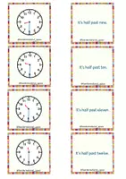 Vorschau - Arbeitsblätter - What time is it? - Halbe Stunde - Seite 2