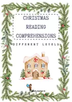 Vista previa - Tarjetas / Manipulativos - CHRISTMAS reading comprehensions (differenciated levels) - Portada