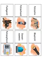 Vorschau - Arbeitsblätter - Domino Polizei - Bastelvorlage - DaZ/DaF / Deutsch (Wortschatz) - Seite 3