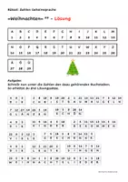 Vorschau - Arbeitsblätter - 4x Geheimschrift Rätsel Weihnachten (2-fach differenziert) - Seite 3