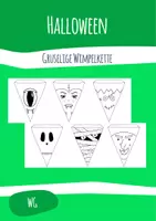 Vorschau - Mal- und Bastelvorlagen - Gruselige Wimpelkette - Halloween
Eine eigene Wimpelkette erstellen mit Vorlagen oder leeren Wimpel - Deckblatt