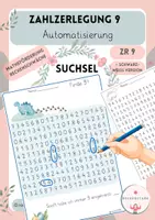 Vorschau - Arbeitsblätter - Finde 9! ✏️ Suchsel Zahlzerlegung 9 - Automatisierung - Deckblatt