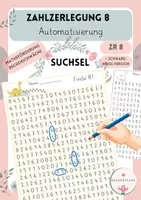 Vorschau - Arbeitsblätter - Finde 8! ✏️ Suchsel Zahlzerlegung 8 - Automatisierung - Deckblatt