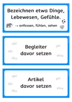 Vorschau - Fördermaterial/Inklusion - Beweise für Nomen, Verben, Adjektive - Aushang / Tafelmaterial - Seite 2