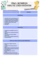 Vorschau - Arbeitsblätter - POWi- Methoden Analyse einer Karikatur Checkliste - Deckblatt