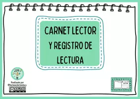 Vista previa - Refuerzo / NEE / Materiales de apoyo - Carnet Lector y Registro de Lectura 1º Primaria - Portada