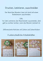 Vorschau - Spiele - Hands on - Füttere das Monster, Zahlenraum 10, Vorschule, Klasse 1 - Seite 1