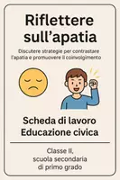 anteprima - Schede informative - Discutere strategie per contrastare l’apatia e promuovere il coinvolgimento attivo. - Pagina di copertina