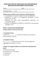 anteprima - Compiti in classe/Test - Riflettere sull’importanza della responsabilità individuale nel mantenere la motivazione. - Pagina 1
