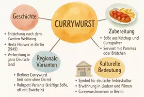 Vorschau - Arbeitsblätter - AB mit Fragen zum Thema "Currywurst" + Lösungsblatt + Mindmap + Infografik - Seite 2