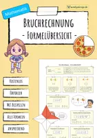 Vorschau - Merkblätter - Brüche - Formelübersicht - Deckblatt
