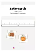 Vorschau - Präsentationen/Tafelbilder - Zahlenstrahl bis 100 (Tafelmaterial) - Deckblatt