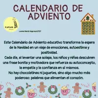 Vista previa - Juegos / Gamificación - CALENDARIO DE ADVIENTO CON FRASES POSITIVAS - Portada
